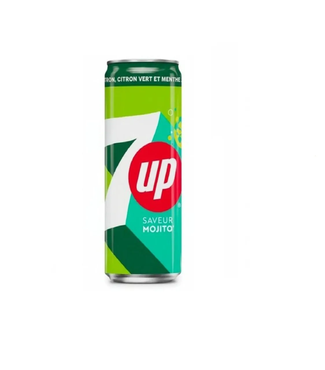 7UP بنكهة الموهيتو – مشروب غازي منكّه، 33 سل