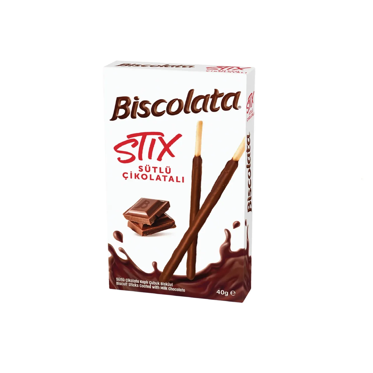 Biscolata Stix بالشوكولاتة بالحليب – 40 غ