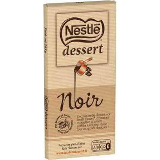 Chocolat Nestle Desser Noir