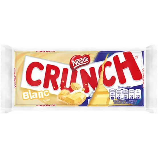 crunch chocolate white 100g