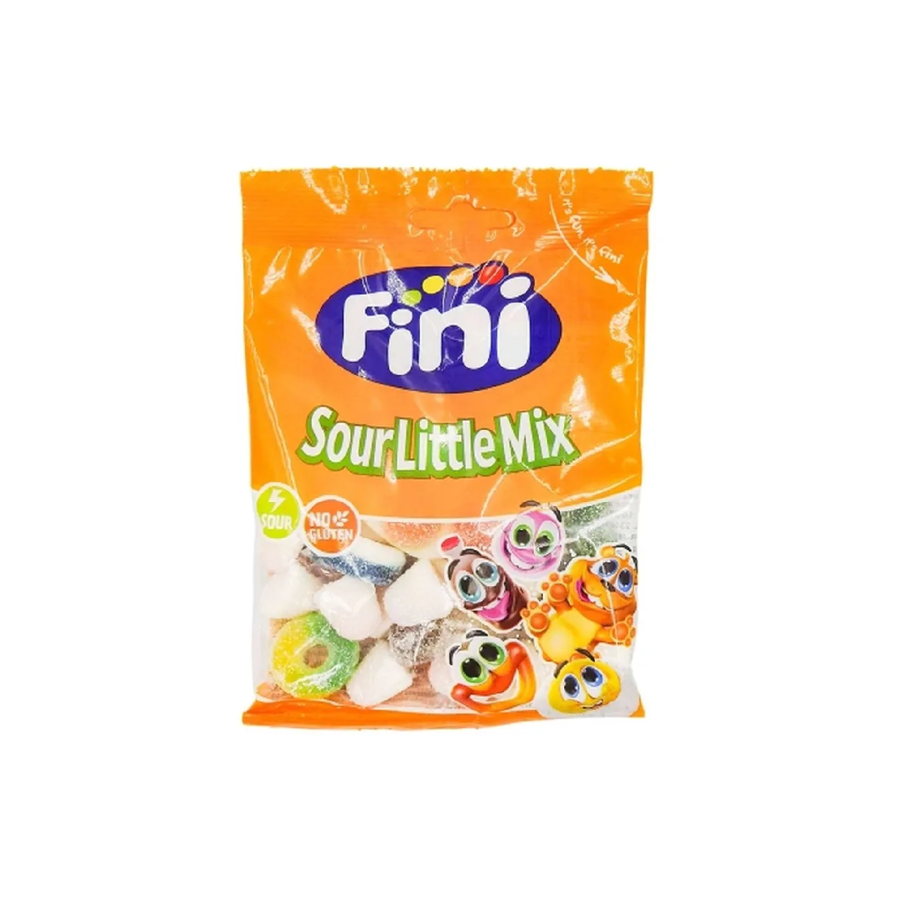 Fini حلوى Sour Little Mix الحامضة – حلال. 90 غ