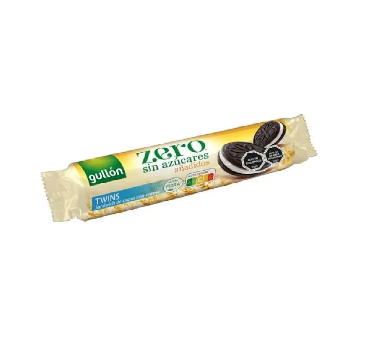 Gullón ZERO No Sugar Added Twins Sandwich Cookie = Biscuits sandwich Gullón ZERO sans sucres ajoutés.147 g