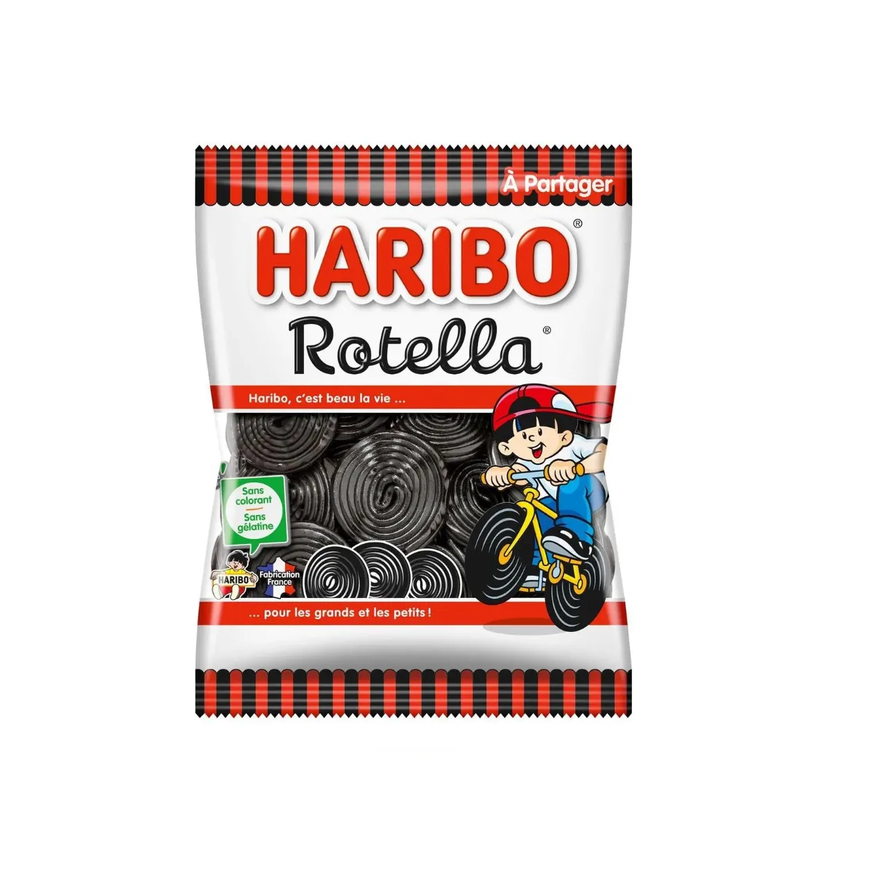 هاريبو روتيلا (Haribo Rotella) – حلوى عرق السوس على شكل لفائف حلزونية. 120 غ