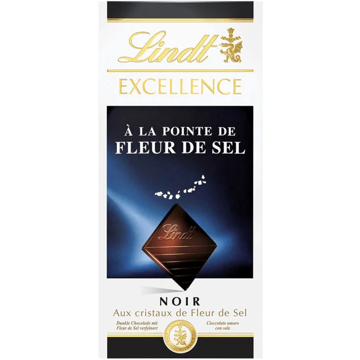 Lindt Excellence Noire Fleur de Sel Tablette