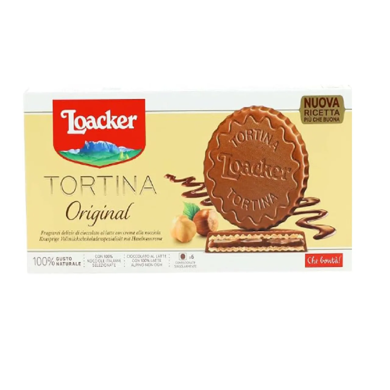 لوكر تورتيـنا أوريجينال (Loacker Tortina Original) 🍫🌰 63 g
