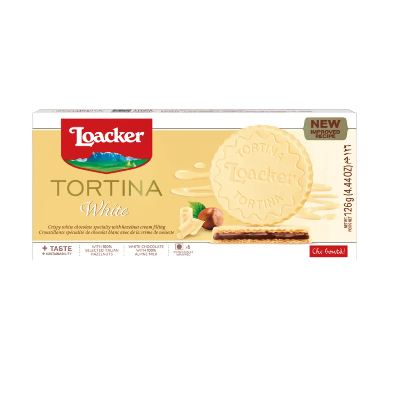 Loacker Tortina White, 63 Gm