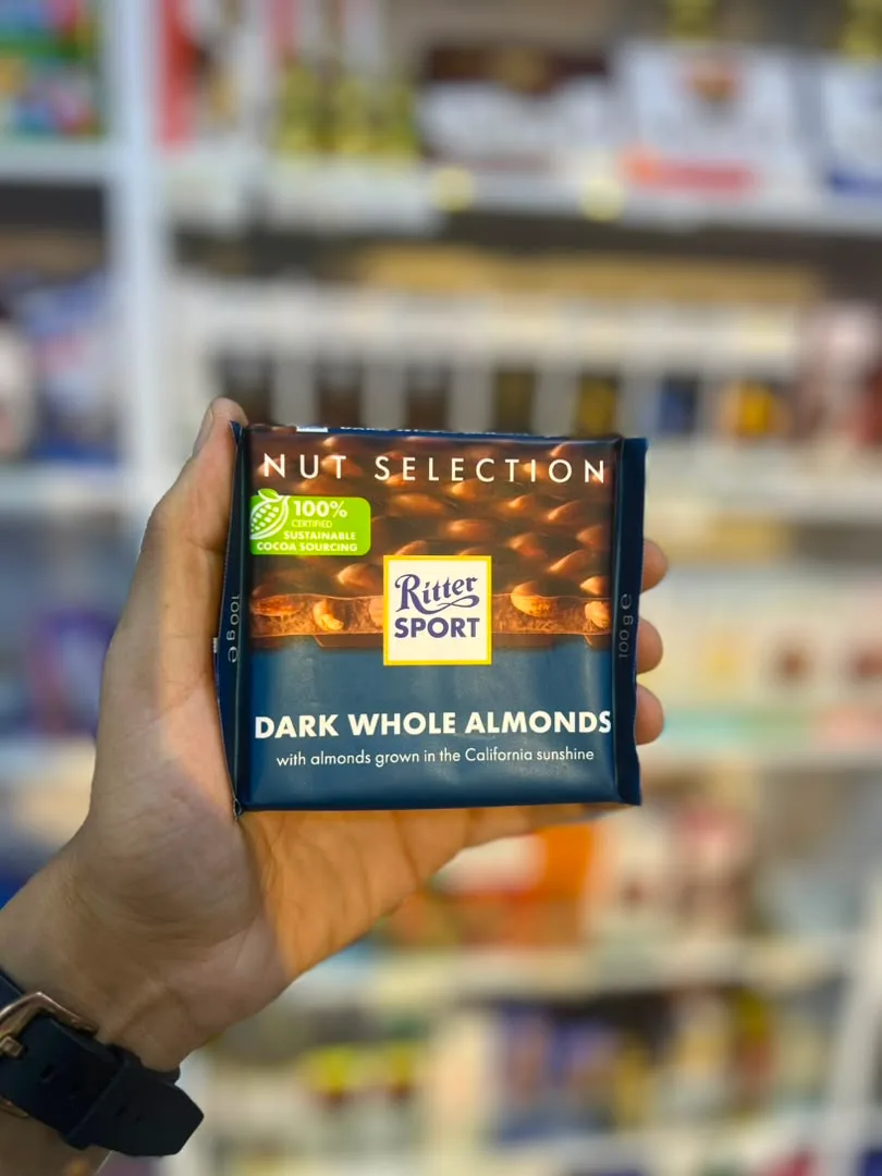 Ritter Sport Dark Whole Almonds 100g