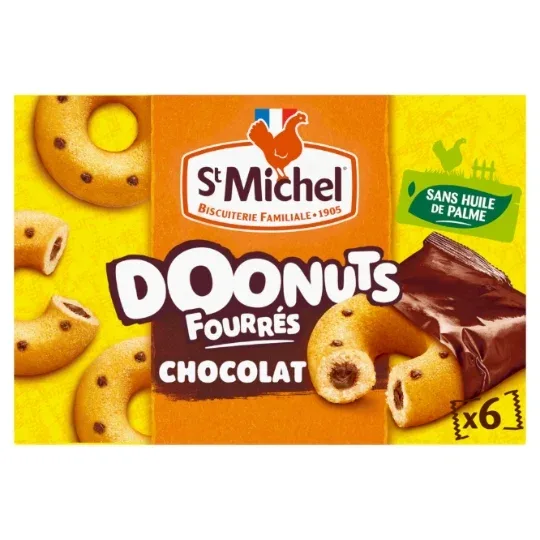ست ميشيل دوناتس محشوة بالشوكولاتة 🍫☺180غ