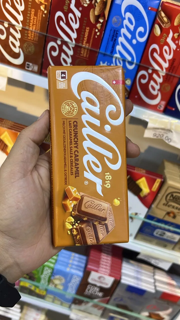 Tablette de chocolat Cailler Crunchy & Caramel