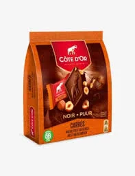 COTE D'OR - Carre Dark Whole Nuts Chocolates 200g